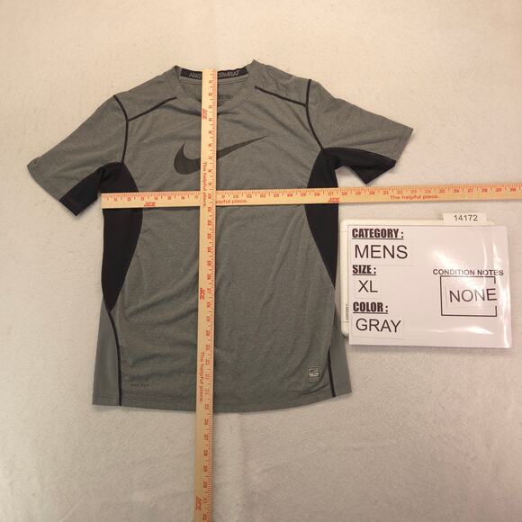 Nike Casual Crew Neck Graphic Short Sleeve T Shirt Mens Size XL Gray Black - Picture 5 of 9